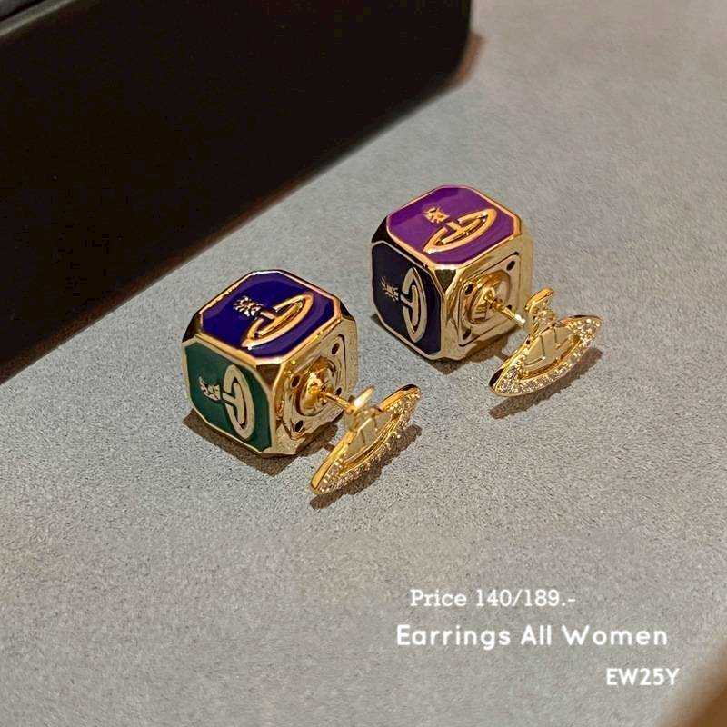 EW25Y ต่างหูทับหลัง สีทอง