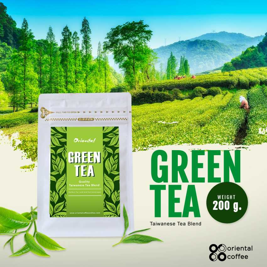 Oriental Green Tea ชาเขียว 100%  200 กรัม