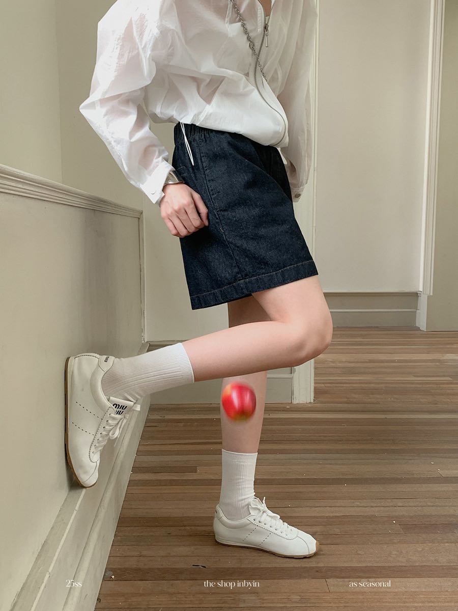  inbyin Easy Waist Denim Shorts