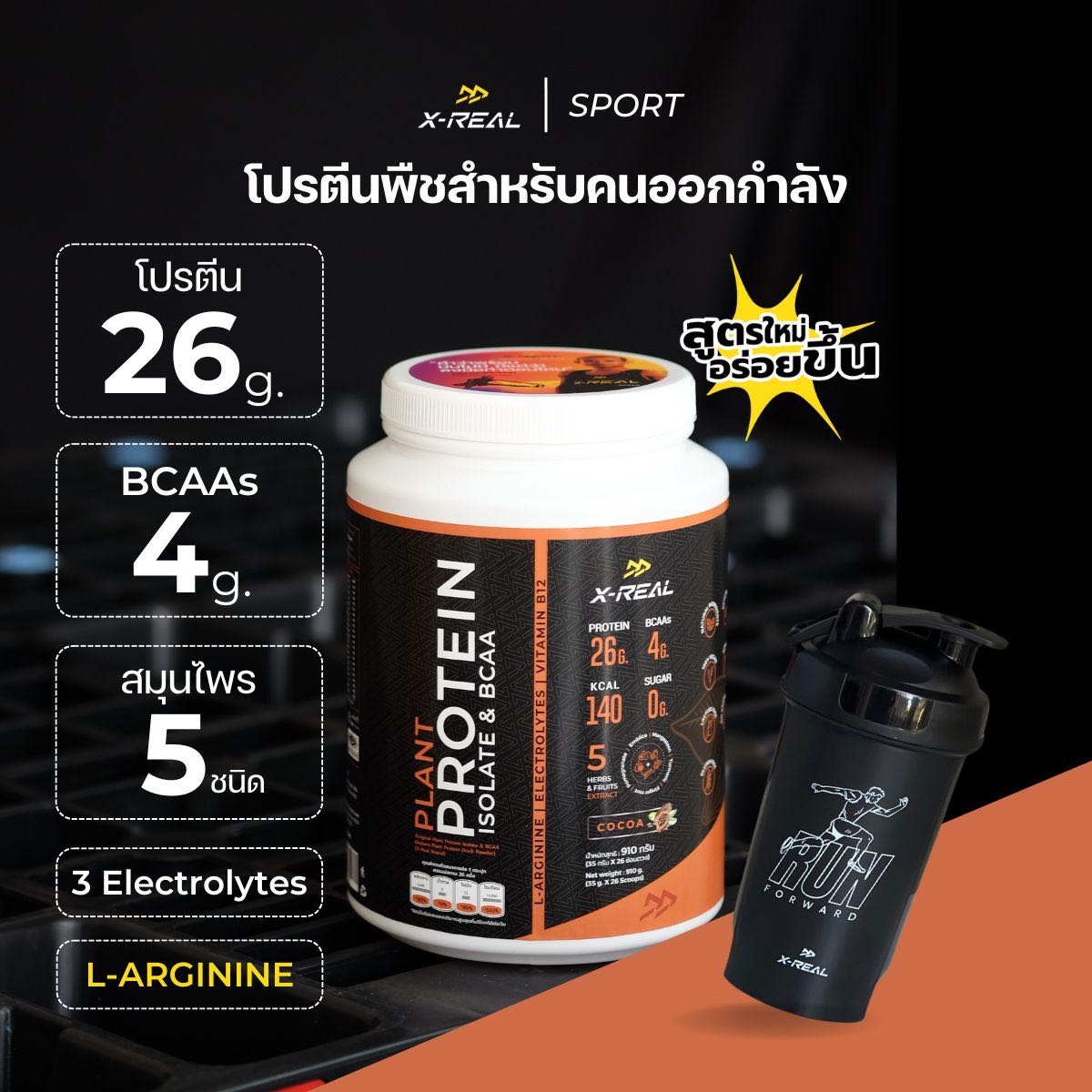 🔥โปรคู่ขา ราคาน่ารัก | เซตโปรตีน แพ็คใหญ่ รสโกโก้ 100% พร้อมแก้วเชค