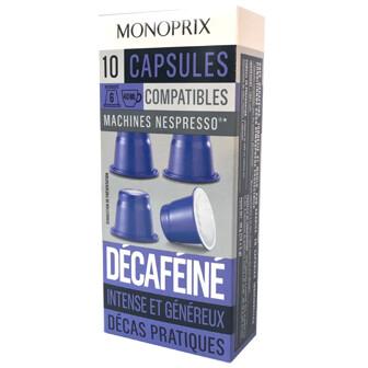 Monoprix Espresso Decaf 10caps 50g.