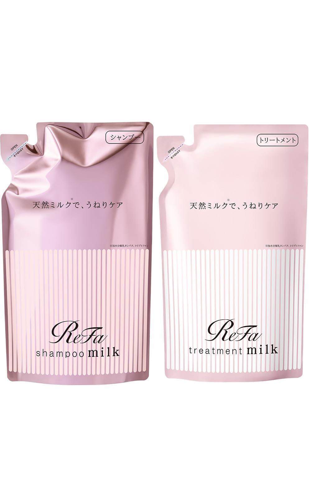 ReFa Milk Protein/ReFa MILK PROTEIN (Set) (Pink, Shampoo & Treatment Refill)