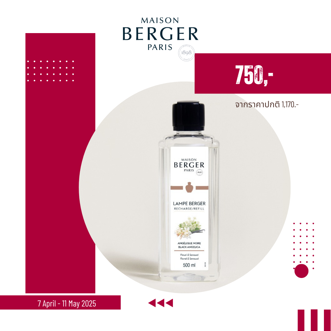 500ml Black Angelica น้ำหอมสำหรับบ้านชนิดเติมตะเกียงกลิ่น แบล็กแองเจลิกา