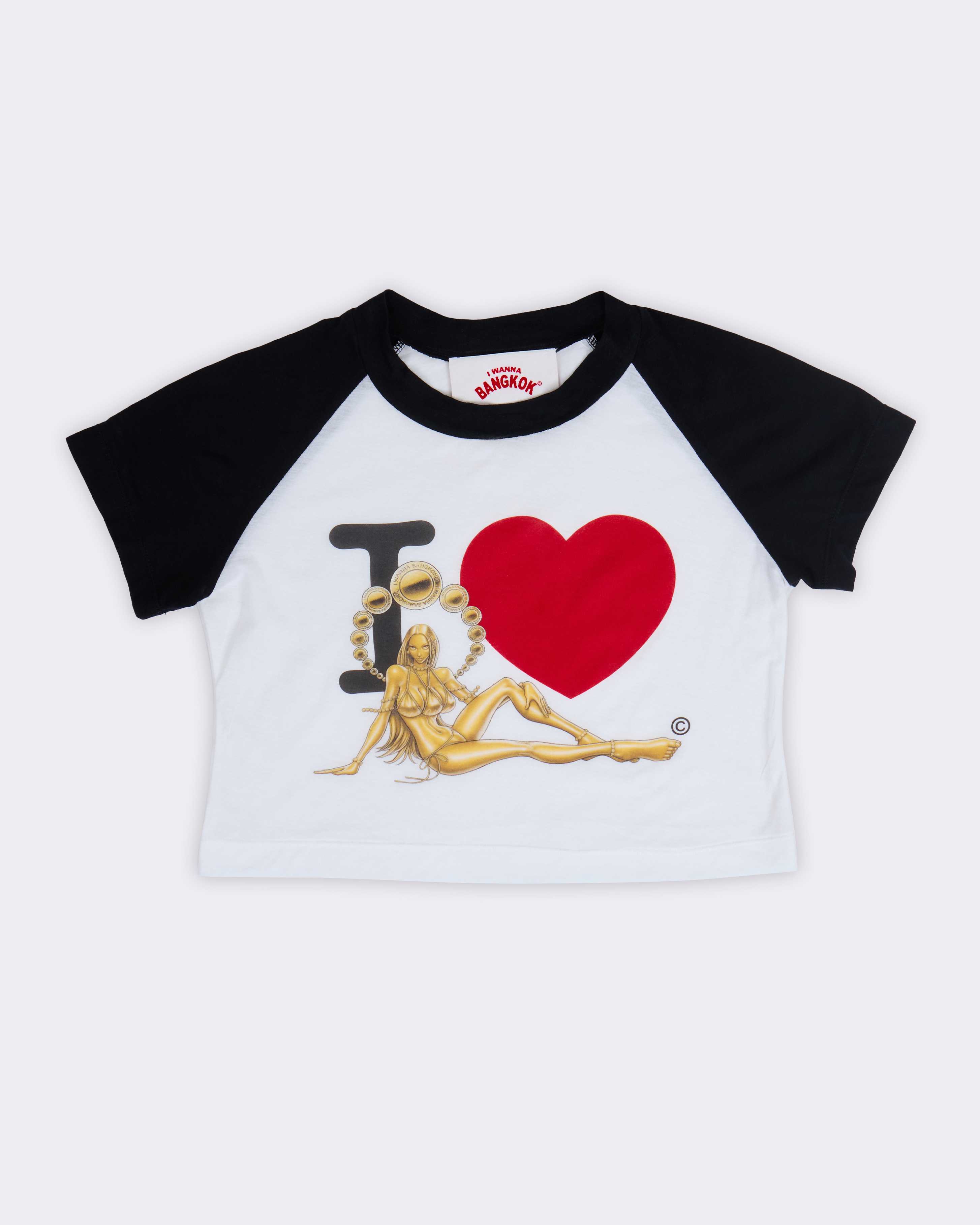 I Love Alien Goddess Raglan Tee