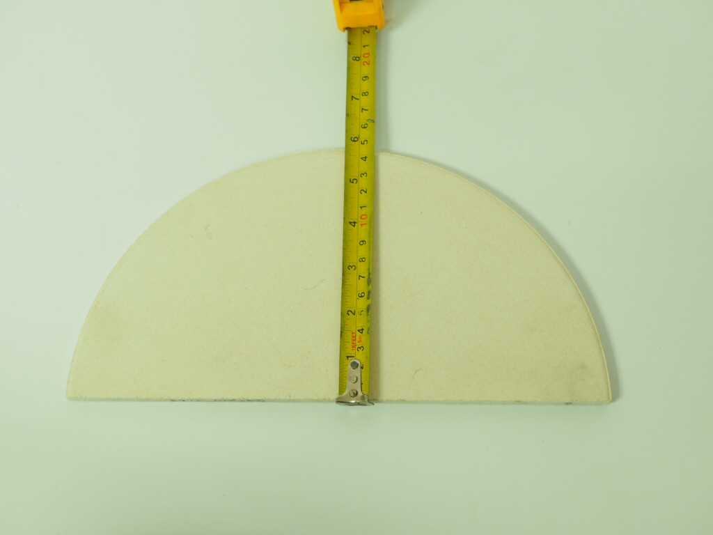 BATT COR.(HALF ROUND) 291X10 MM. แผ่นทนไฟคอร์เดียไรด์แบบครึ่งวงกลม