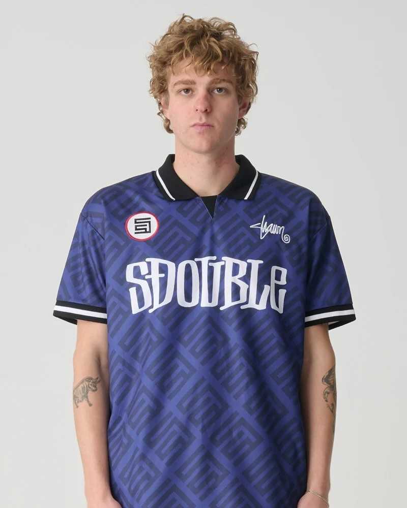 S-Double Football Jersey Navy