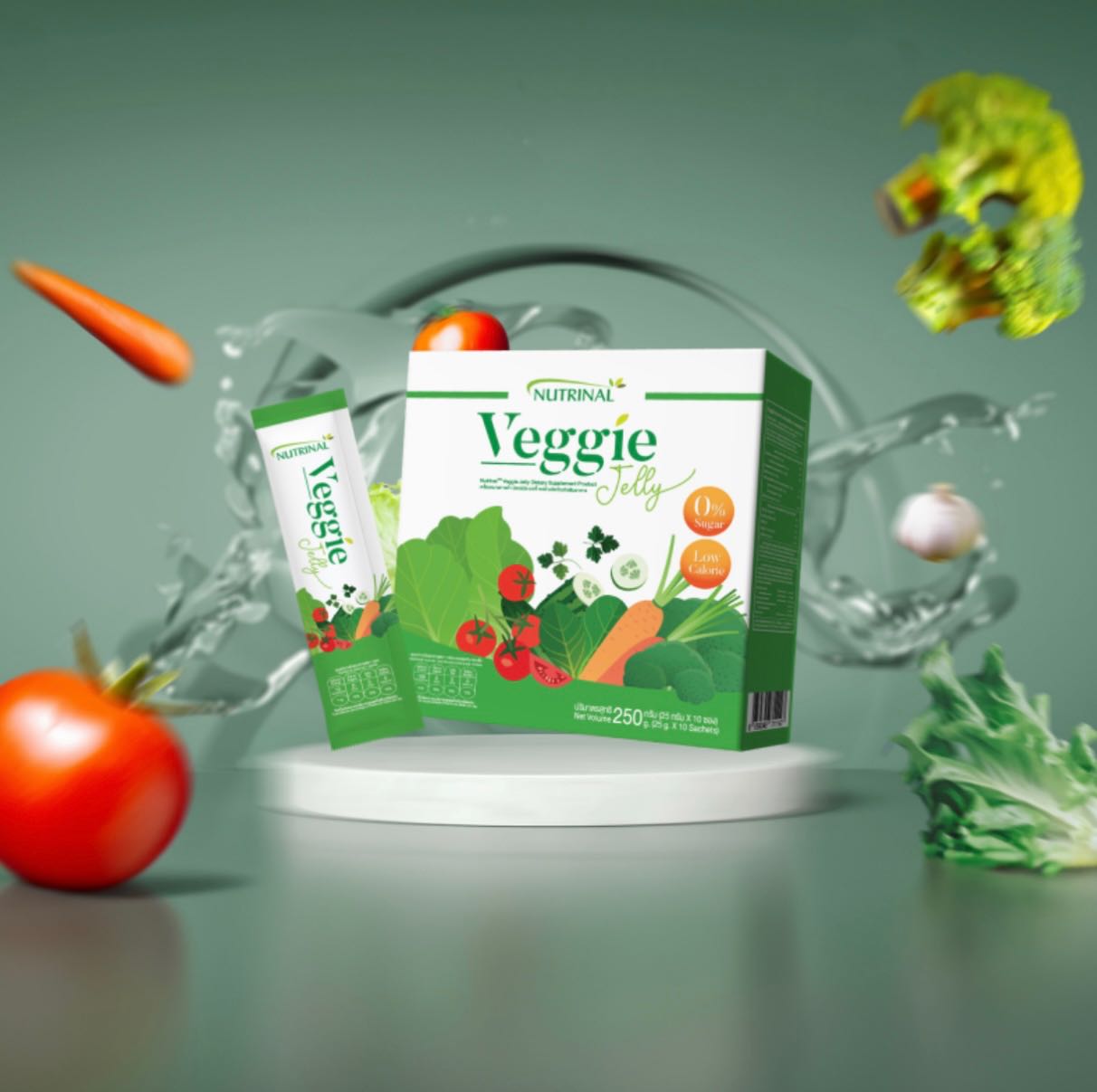 Veggie Jelly เวจจี้เจลลี่ อุดมด้วยผัก และผลไม้ 36 ชนิด ในรูปแบบเจลลี่