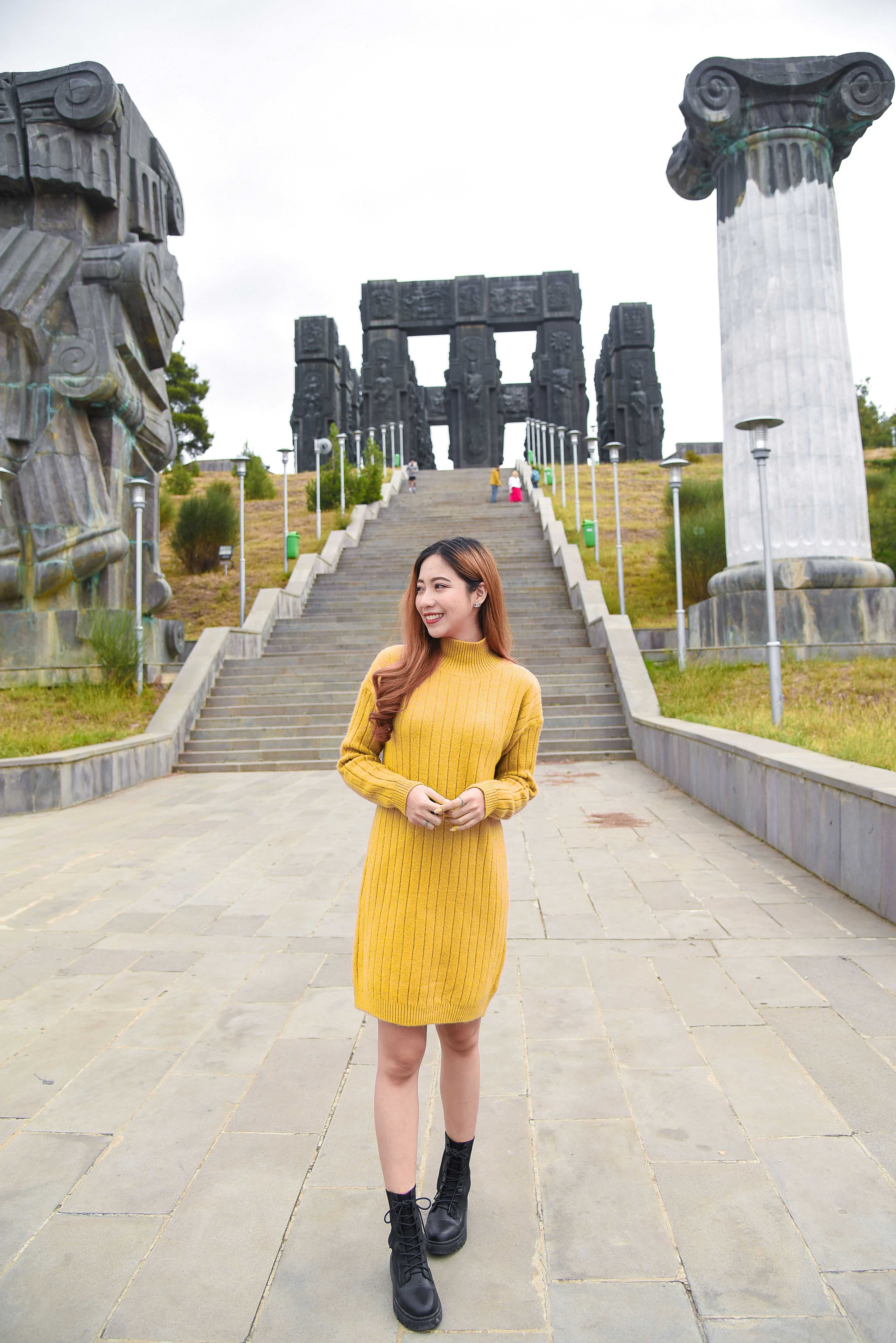 KozySnow D16 เดรสไหมพรมร่องใหญ่