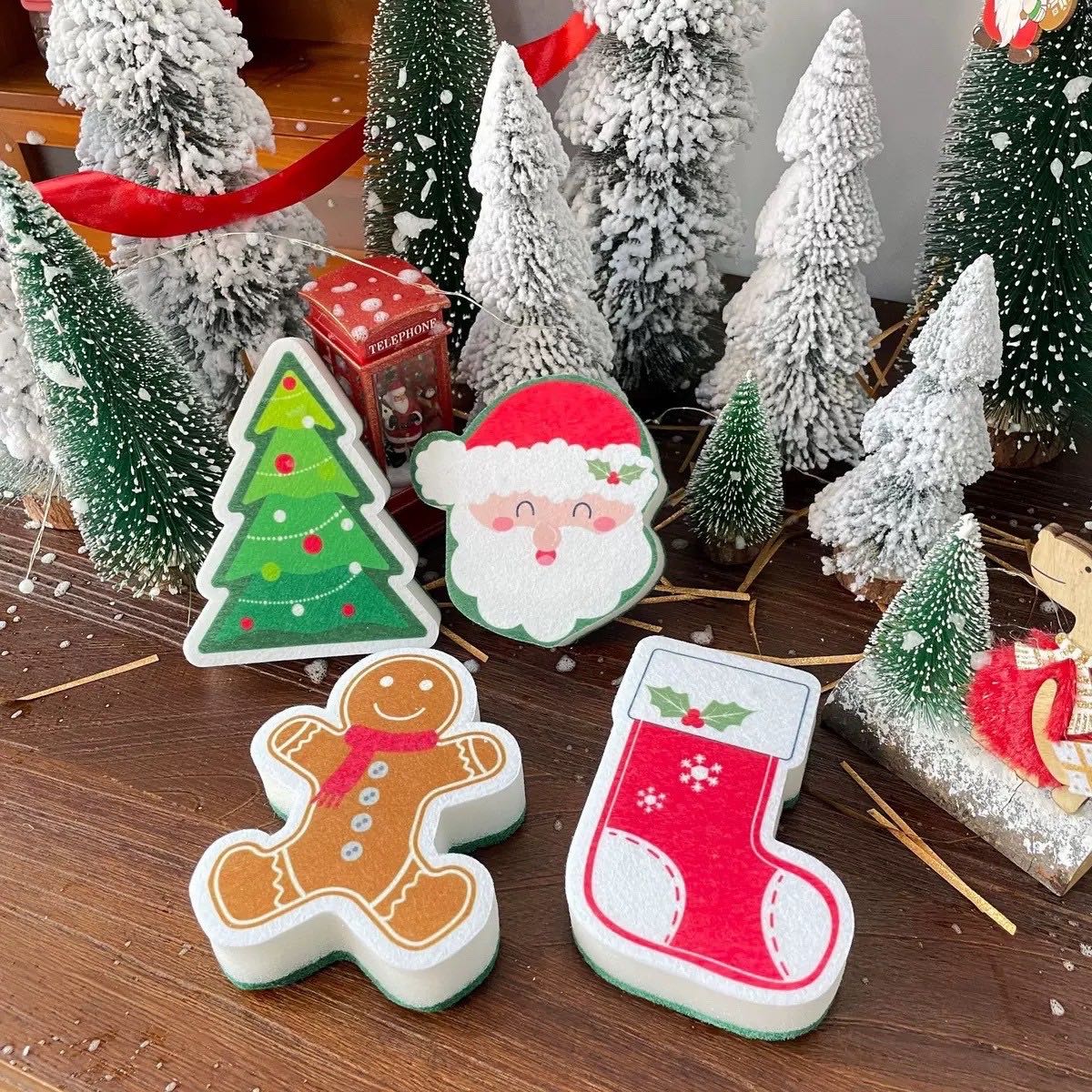 ฟองน้ำ 𝑪𝒉𝒓𝒊𝒔𝒕𝒎𝒂𝒔 ⌇🎅🏻🛷⸝ ⸝🎄✱ Twinnies Decor