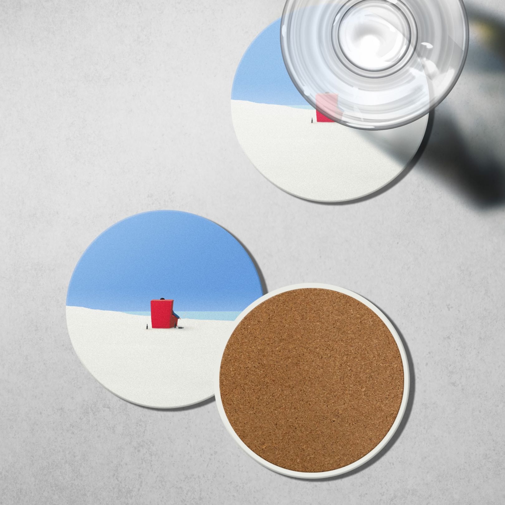 Ceramic Coaster | Trade my health to heal my heart