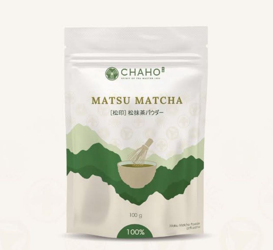 CHAHO Matsu Matcha  มัตสึ ผงมัทฉะ เกรด High Quality 100%