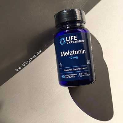 (PRE-ORDER) Life Extension Mela tonin 10 mg 60 Vegetrian Capsules (เมลา โทนิน)