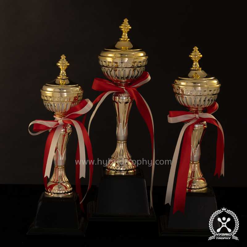 Hybrid Trophy ถ้วยรางวัลโลหะอิตาลี HYB-214 สี Silver