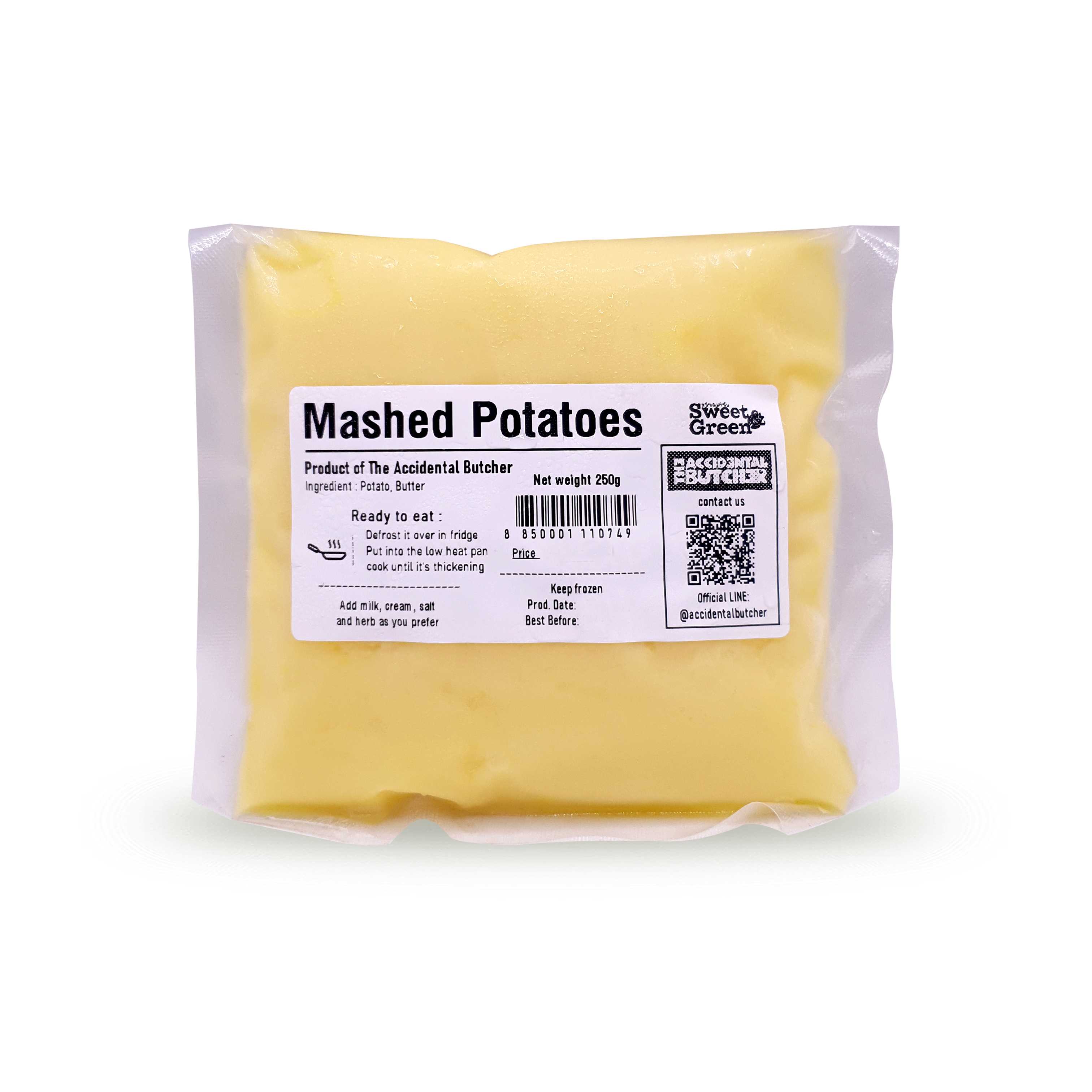 TAB   Mashed Potatoes 250g. Best Before 28/06/2025