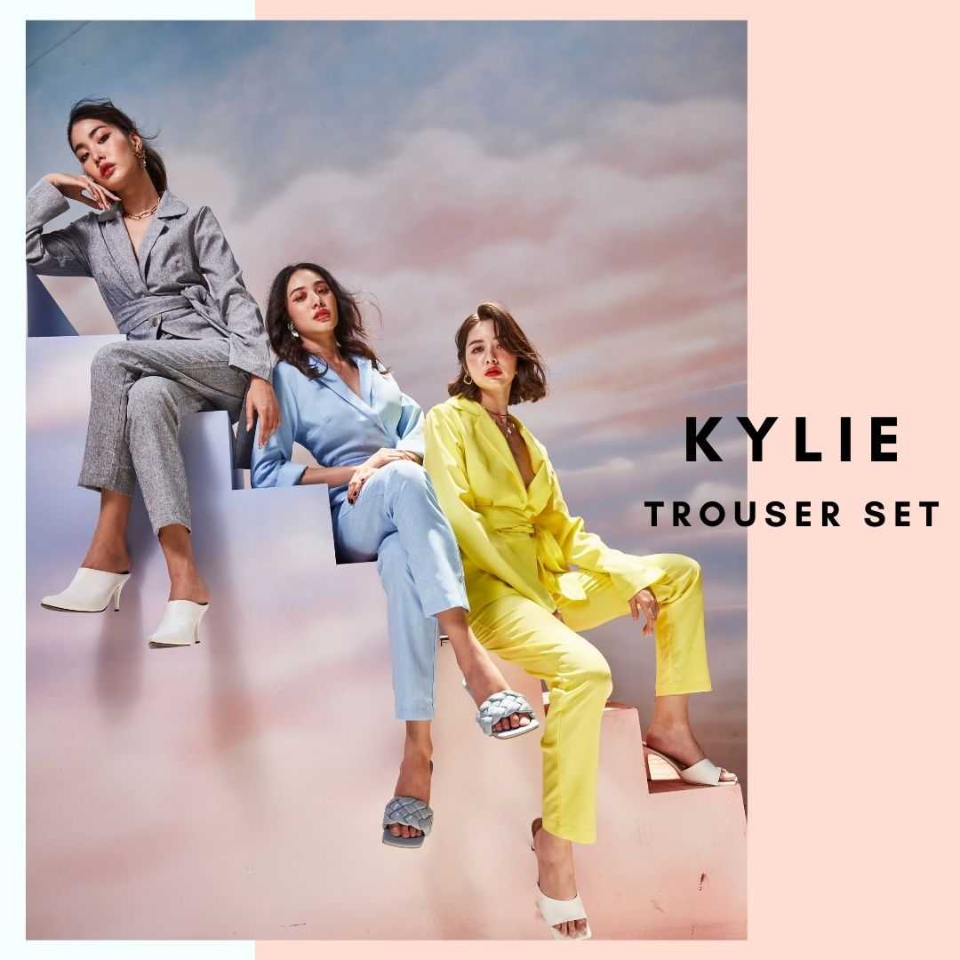 Set Kylie เซ็ทเบลเซอร์สูทสีพื้น 10 สี