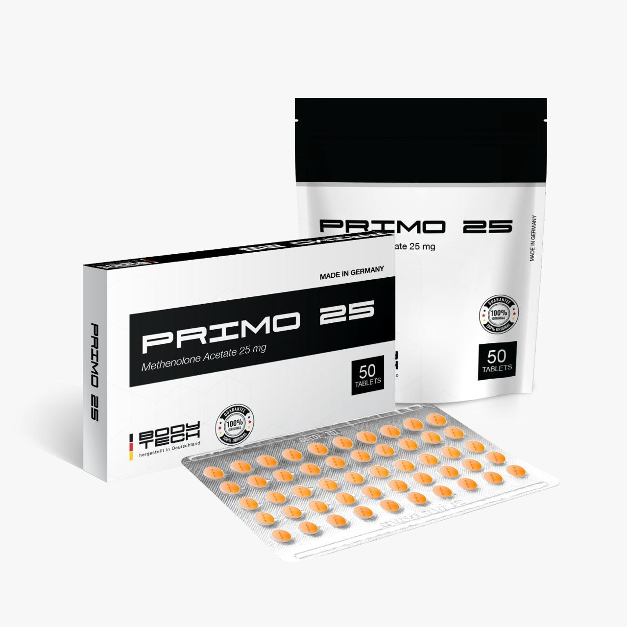 PRIMO 25 mg 50 Tablets BODYTECH