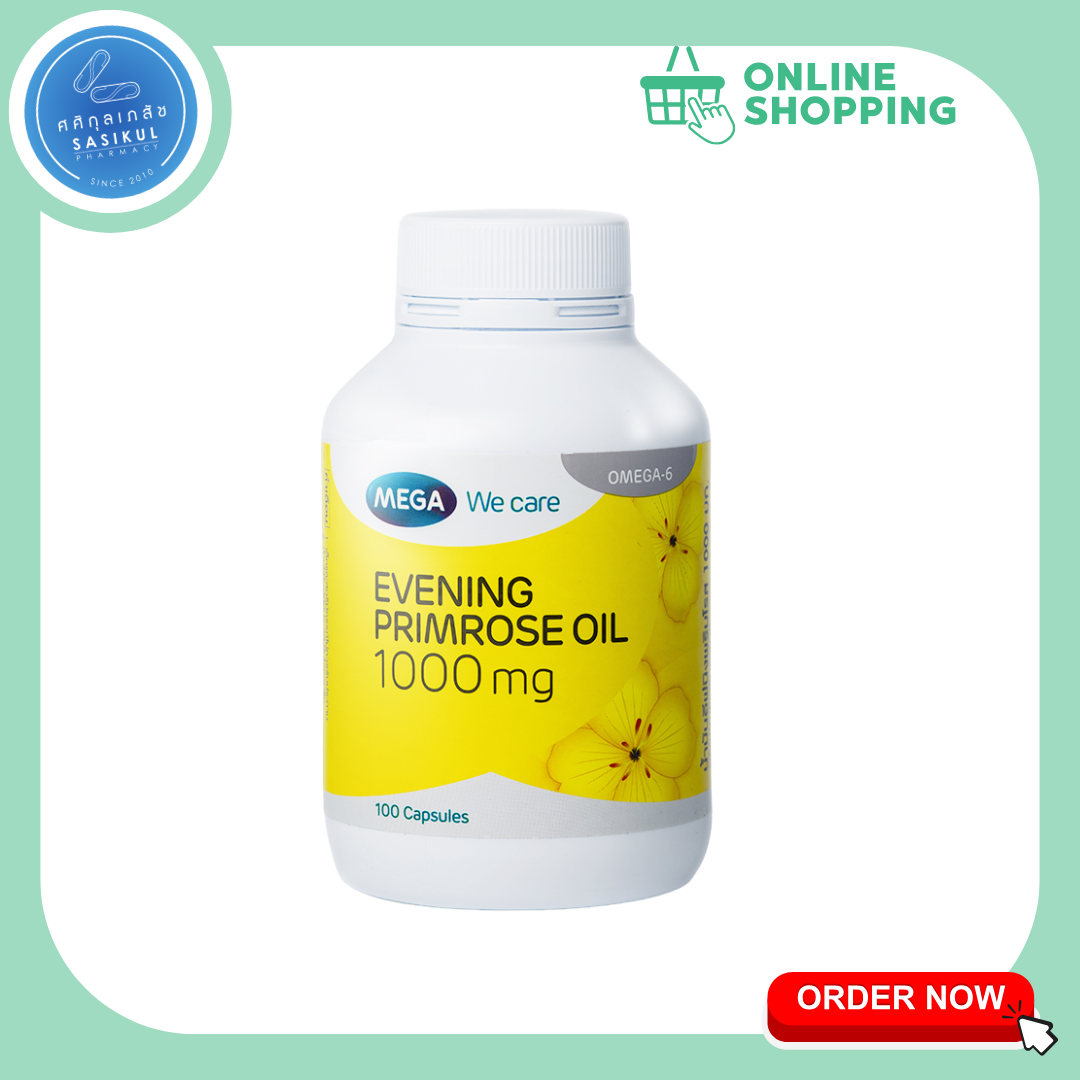 Mega We Care Evening Primrose Oil EPO 1000mg 100 เม็ด