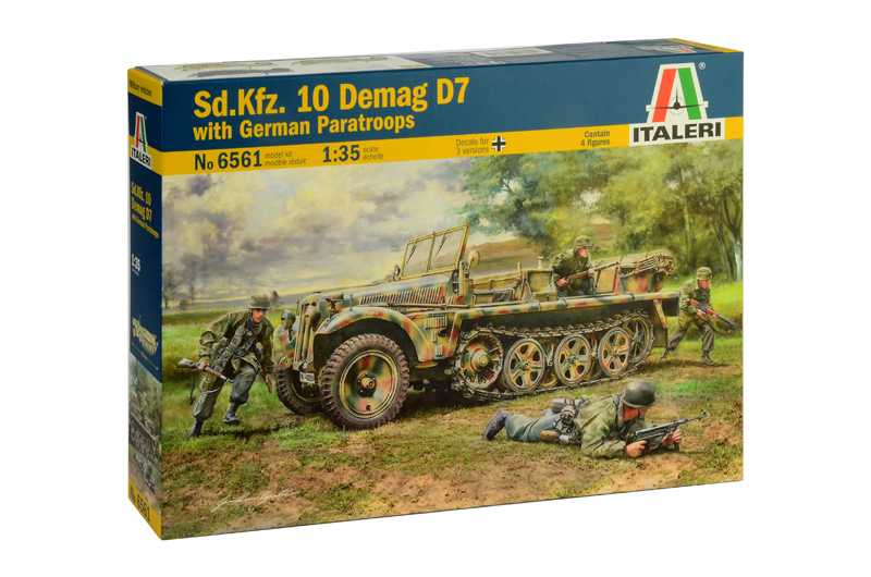 1/35 Sd.Kfz. 10 DEMAG D7 with German Paratroops