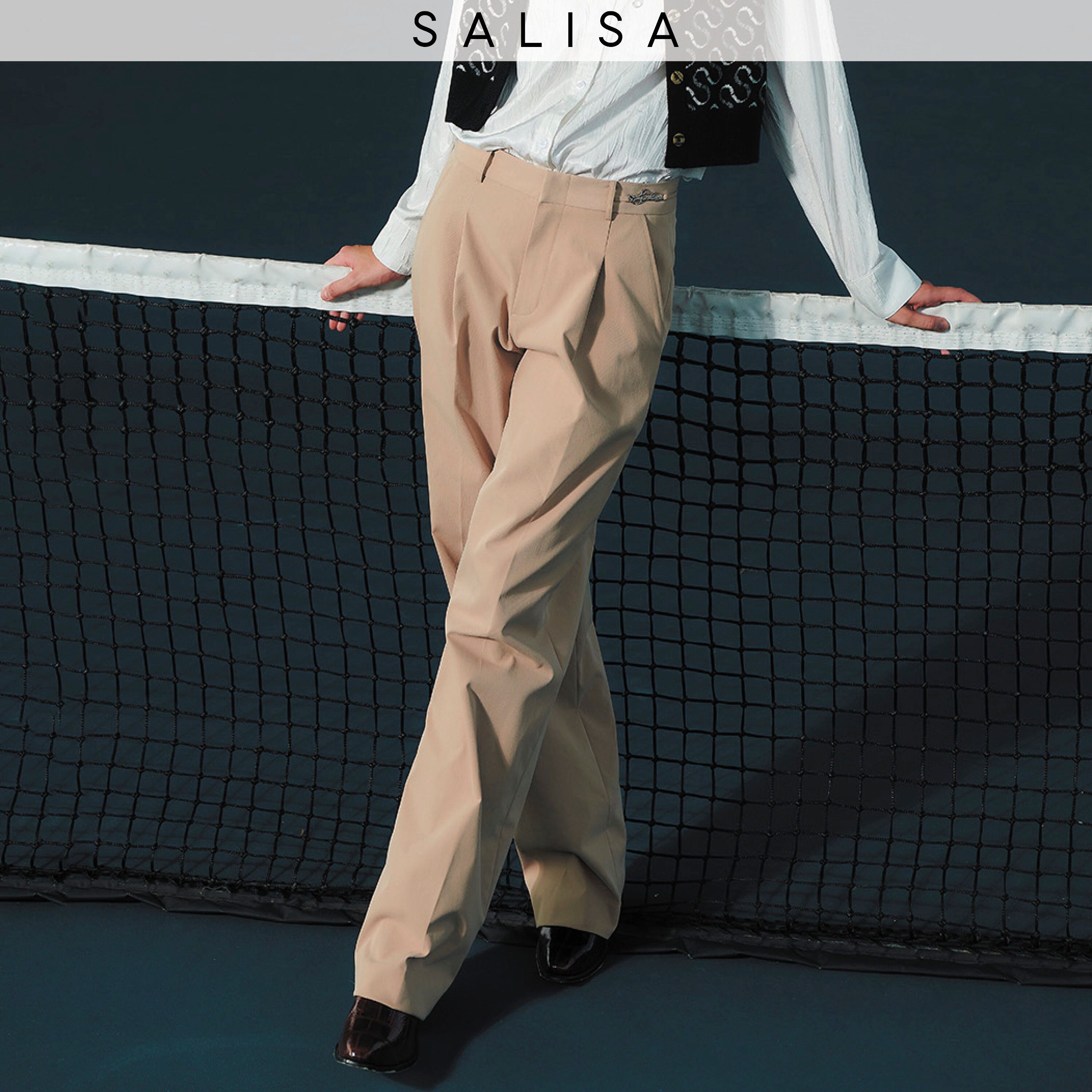 PANTS SS24 Mid-Rise Pleated Cotton Beige