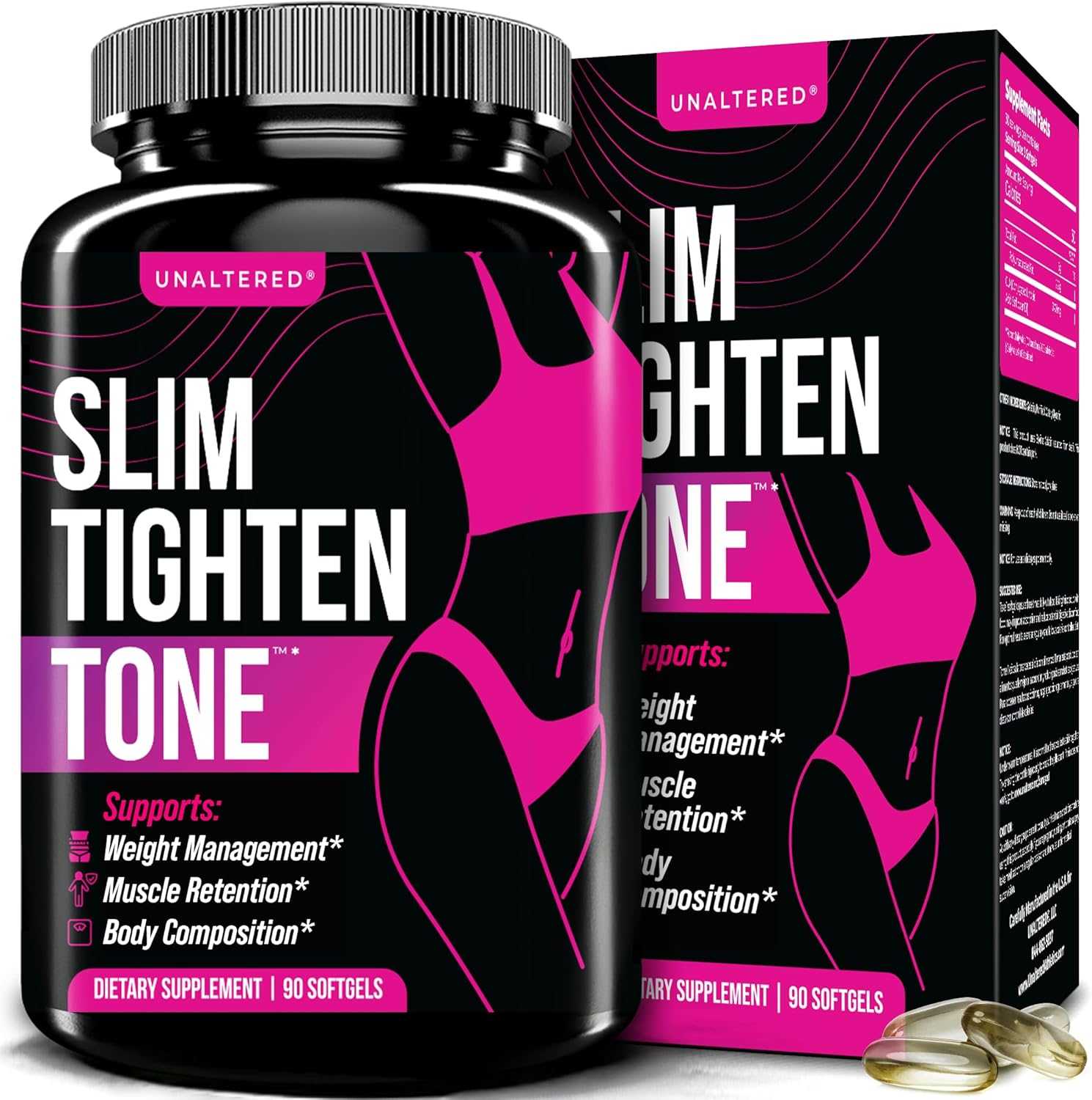 PREORDER slim tighten tone 90 capsules ปราบ ไขมัน ดื้อ