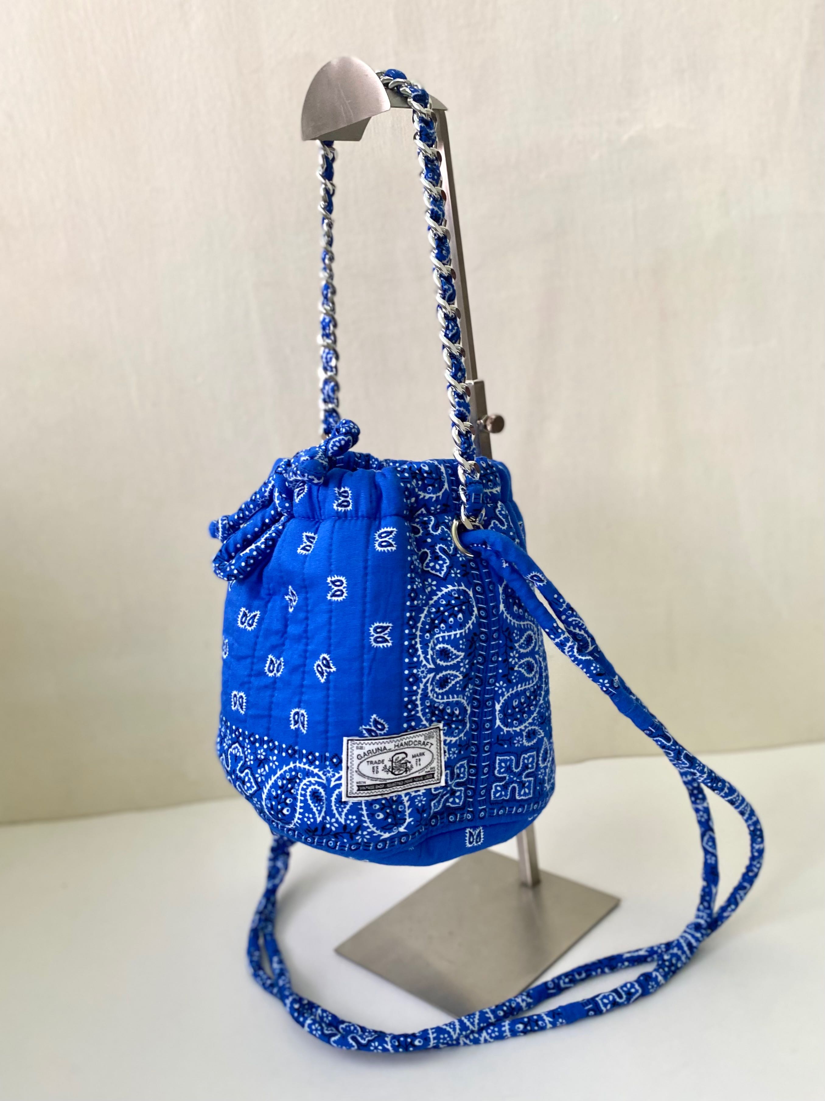 Lapis blue Mini Bandana Bag no : mn 14