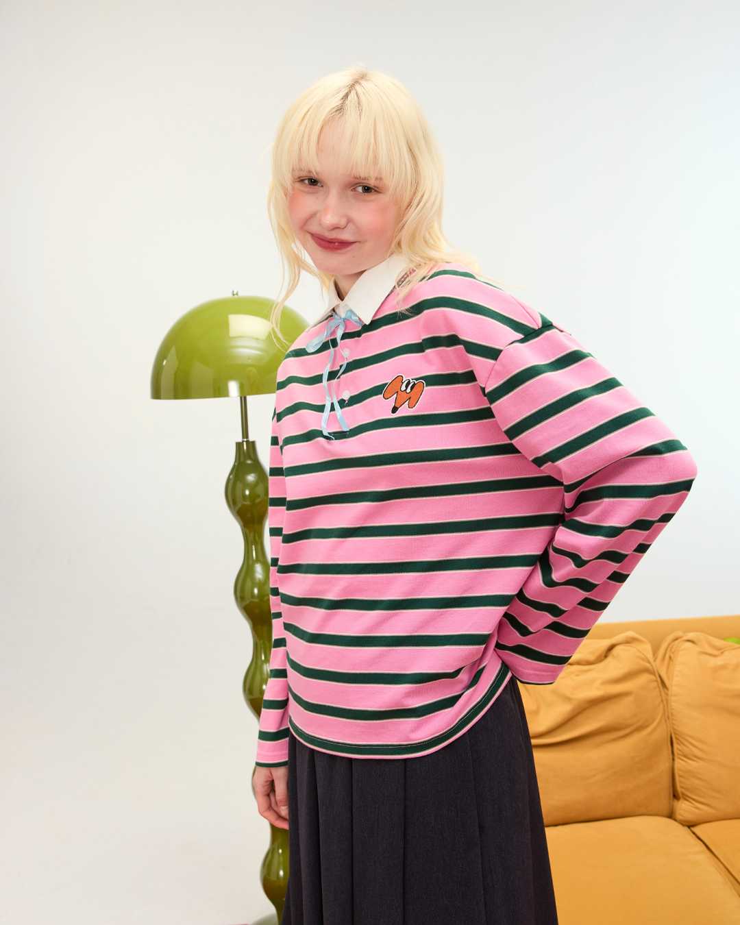 (Look11) Candy Adult LS Rugby Shirt