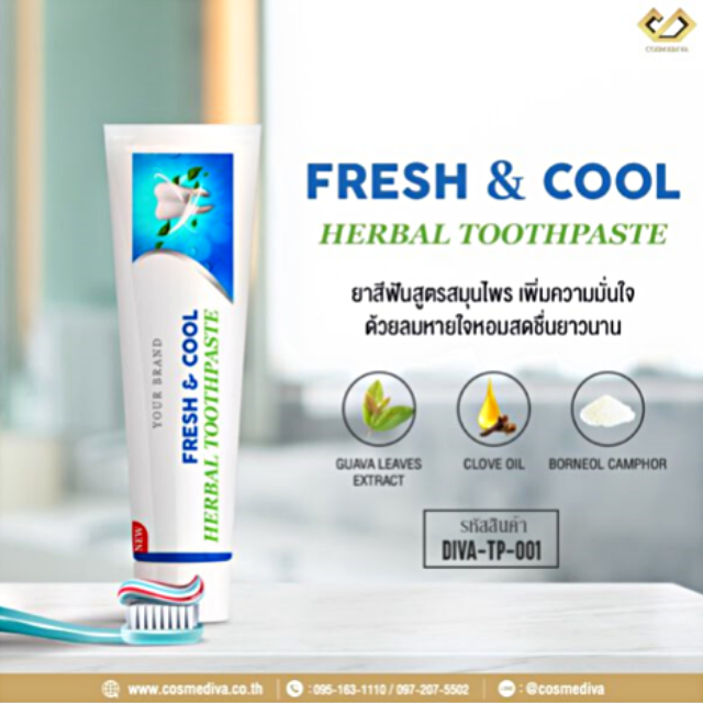 DIVA-TP-001 FRESH & COOL  HERBAL TOOTHPASTE