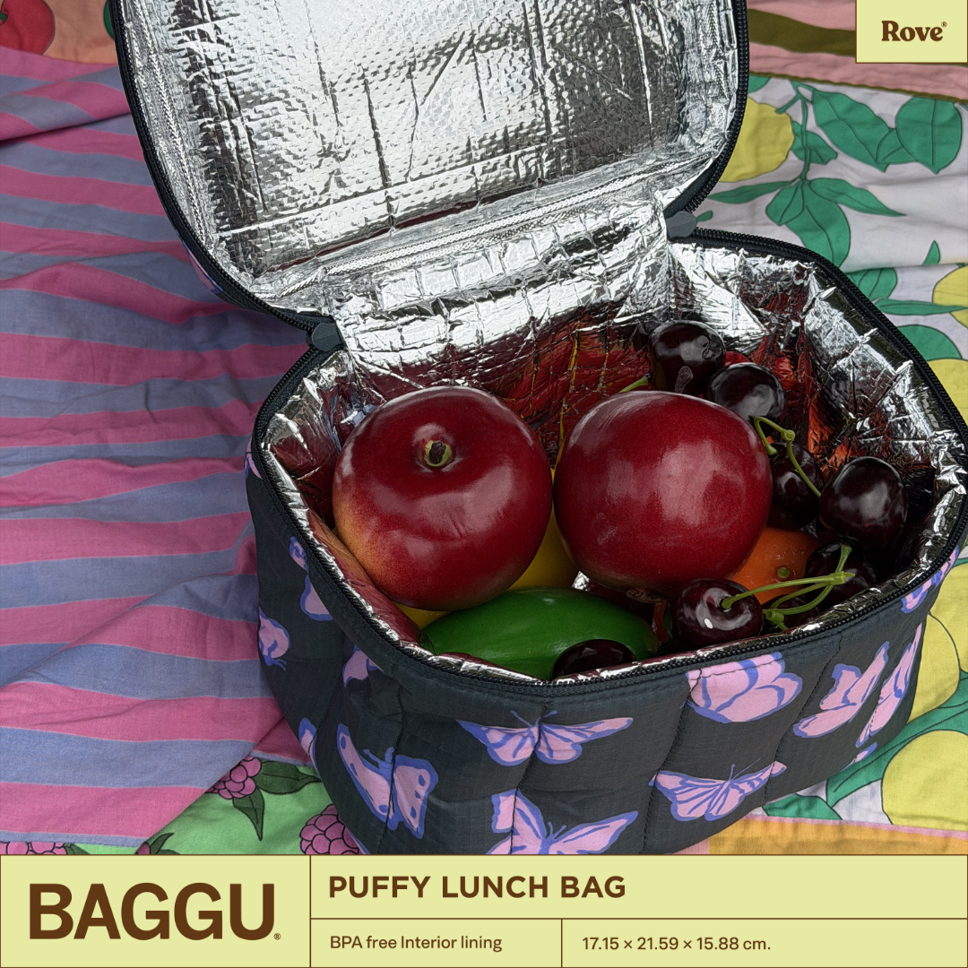 BAGGU Puffy Lunch Bag - Butterflies
