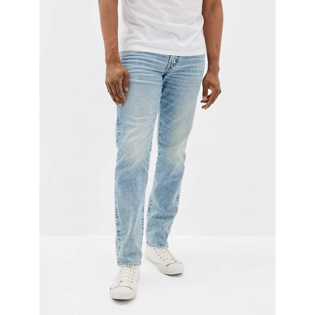 American Eagle กางเกงยีนส์ผู้ชาย LIGHT CLEAN OG STRAIGHT สี HORIZON BLUE - 011-6279-984