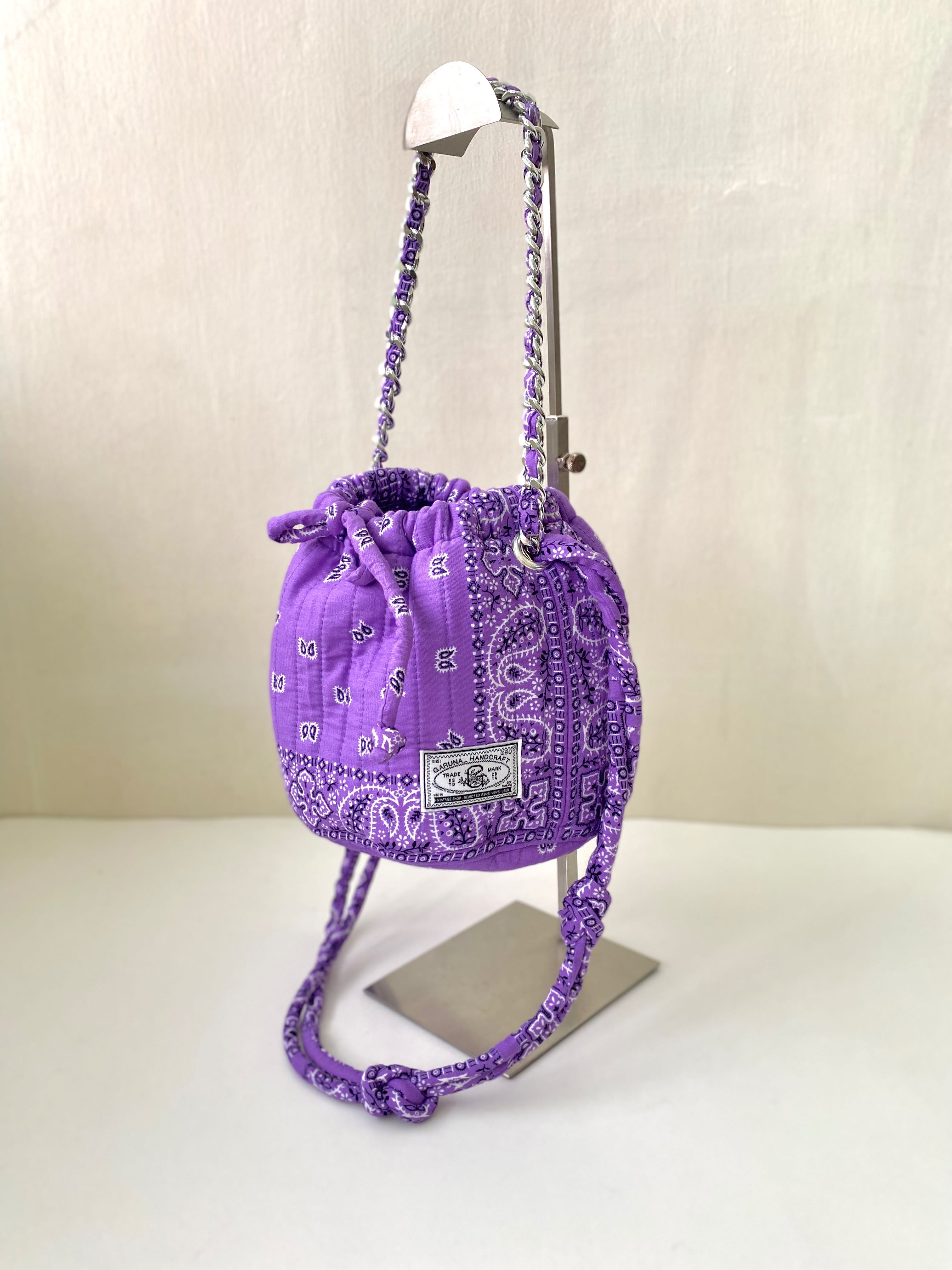 Bright Violet Mini Dumpling Bag no : mn 13
