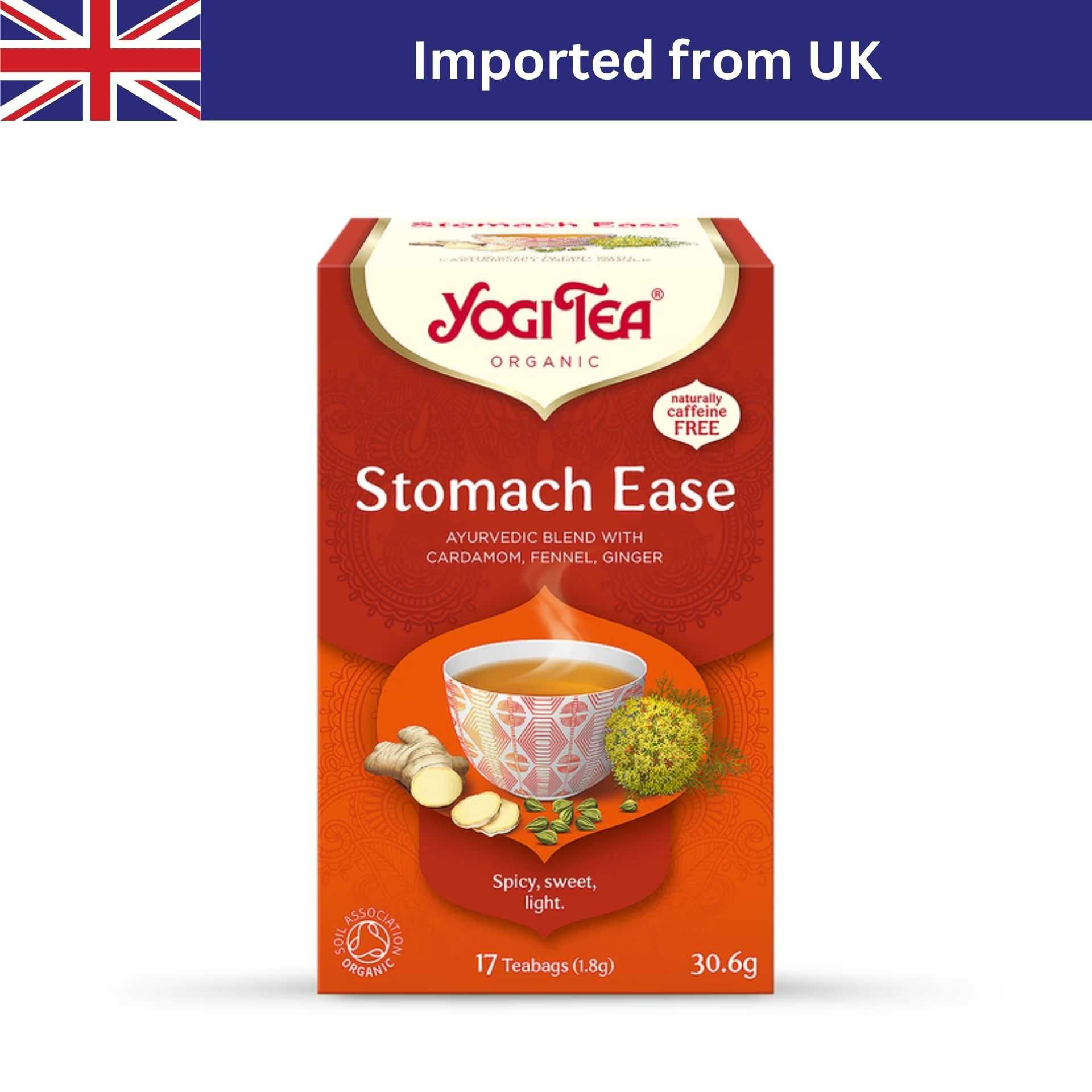 Yogi Tea Organic Stomach Ease (17 Bags/ 30g) ชาซอง ชาออร์แกนิก