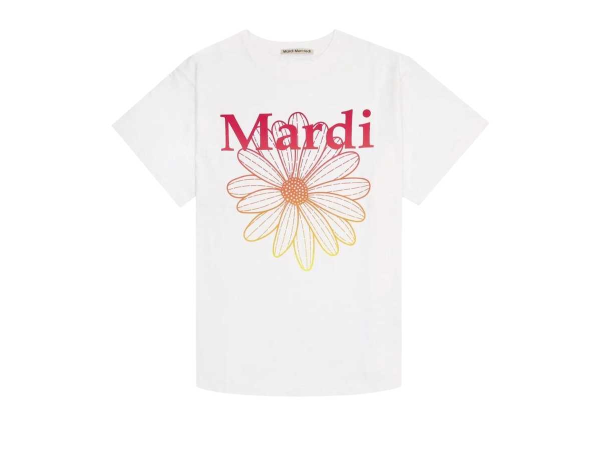 Mardi Gradation White Pink T-Shirt