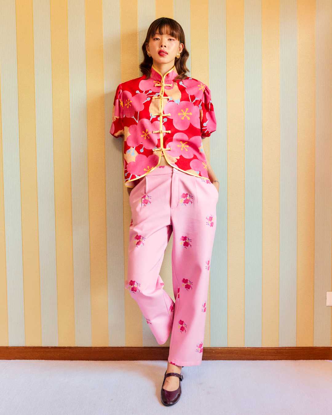 (Look4) Mei in Bloom Woman Pant Set