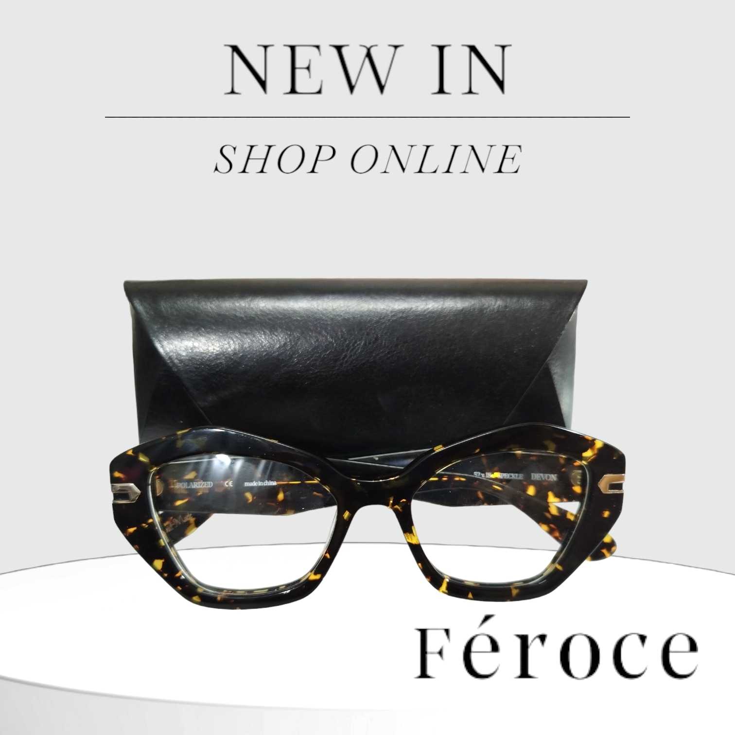 กรอบแว่นตาFeroce  รุ่นDevonวัสดุพรีเมี่ยมคุณภาพสูง น้ำหนักเบาใส่สบายทนทาน สำหรับตัดเลนส์ได้ทุกชนิด