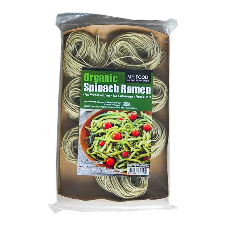 Natural Efe | Organic Spinach Ramen | เส้นราเมนผักโขม 250g