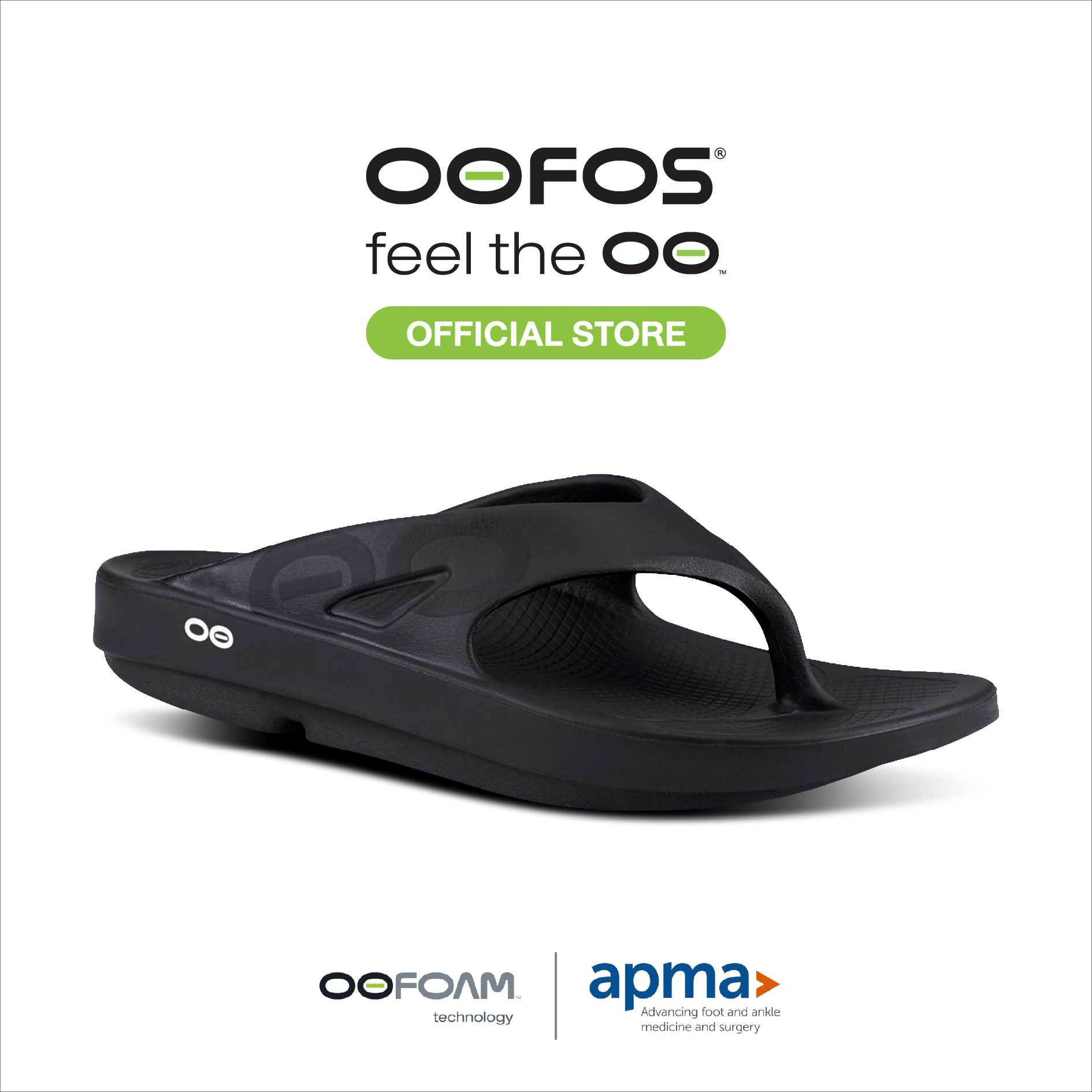 OOriginal Sport Matte Black - รองเท้าเพื่อการฟื้นฟู (สินค้าโปรโมชั่น รับคืนไม่รับเปลี่ยน)