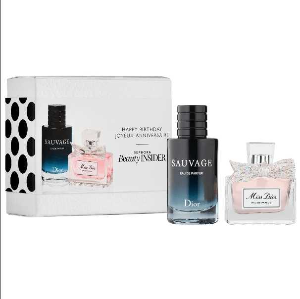 Set Dior Fragrance Birthday Anniversaire (Sauvage EDP + Miss EDP)