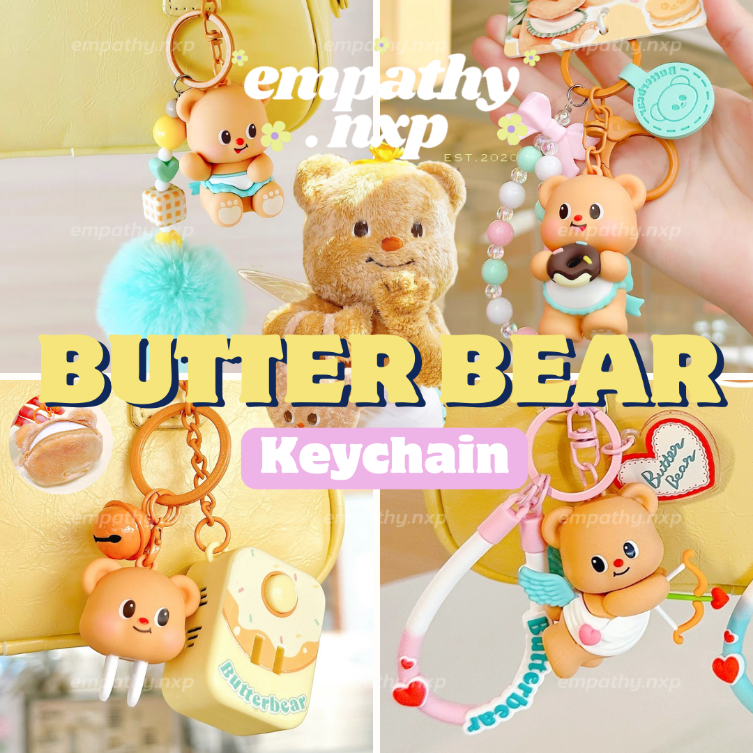 🐻​ BUTTERBEAR ✨​ พวงกุญแจหมีเนย🧸​ ลิขสิทธิ์​แท้บัตเตอร์แบร์ ✨ มี 9 แบบ 🐻
