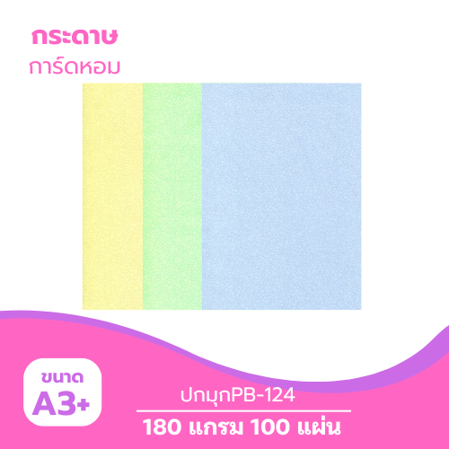 ปกมุก A3-PB124 หนา 180g. ( 100 แผ่น )