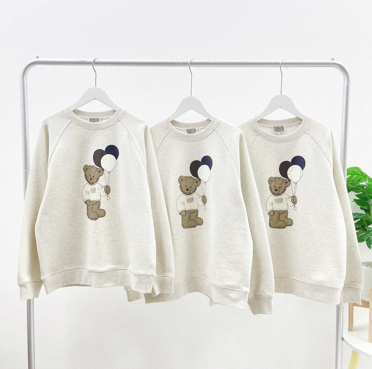 Marithe Bear Balloon Sweatshirt (Oatmeal)