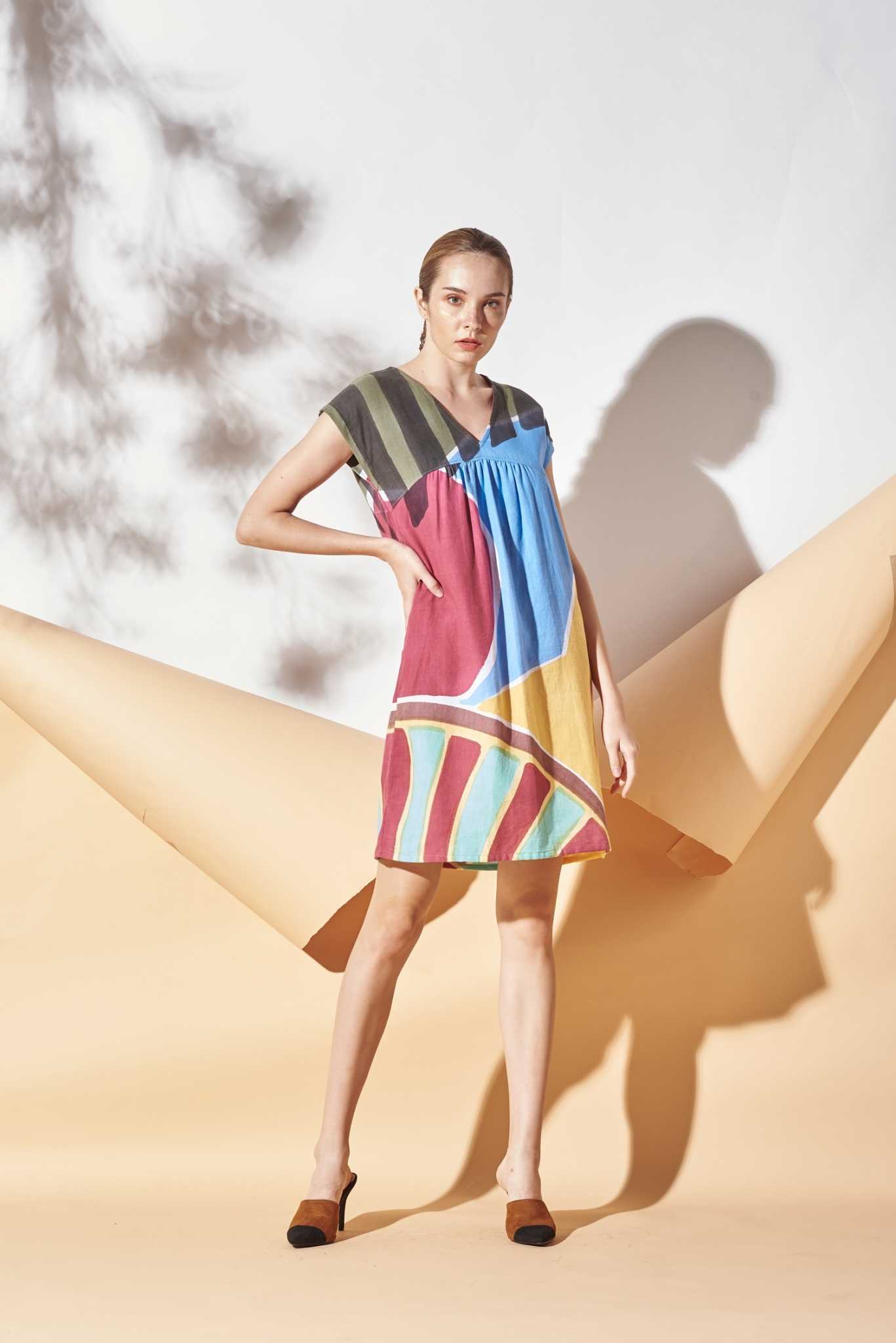 (Pre-order) Dress Linen  Hand Paint Art x Decor SS21-11