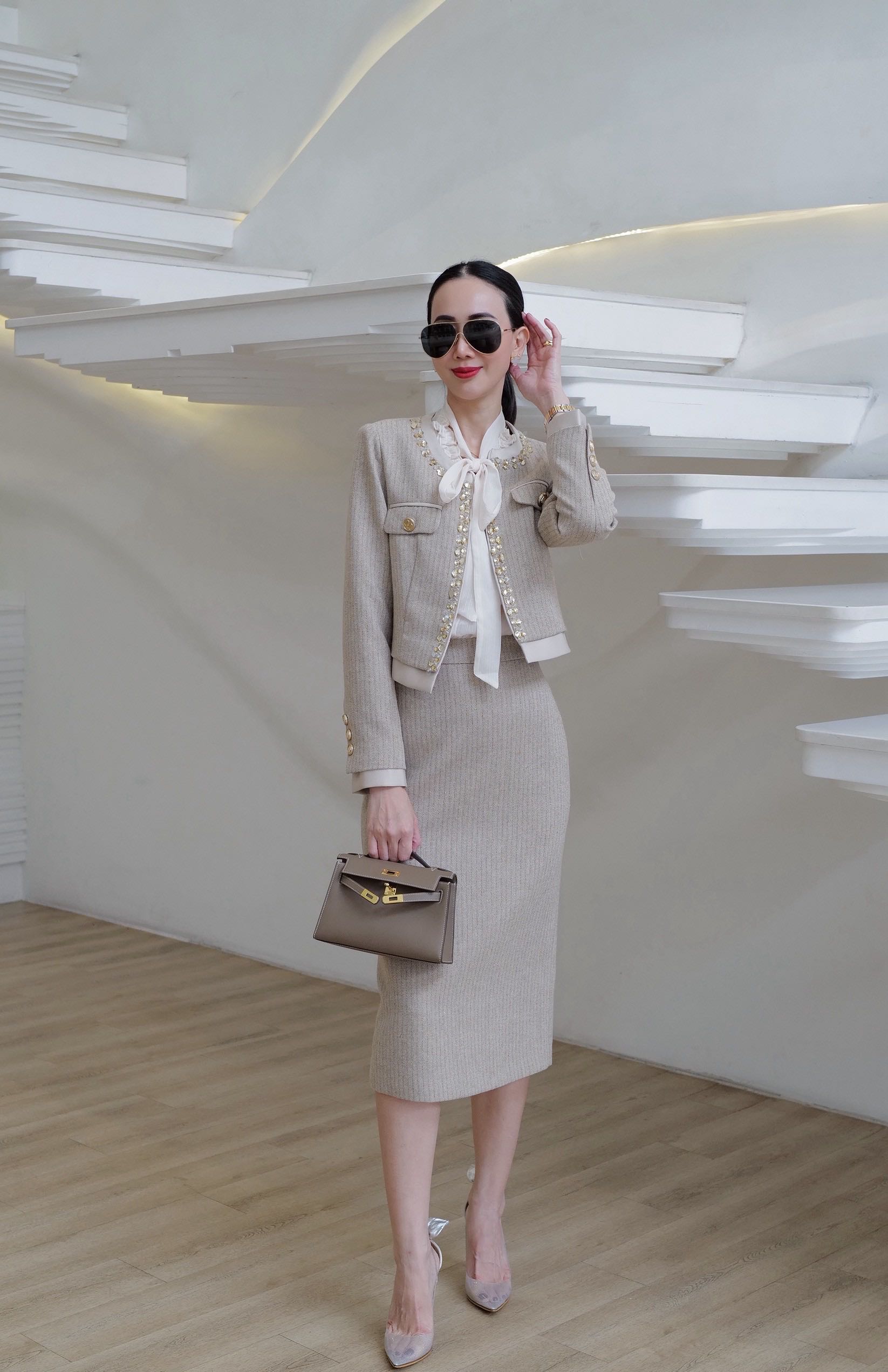 (Pre-order)SET 2 PCS BLAZER+SKIRT