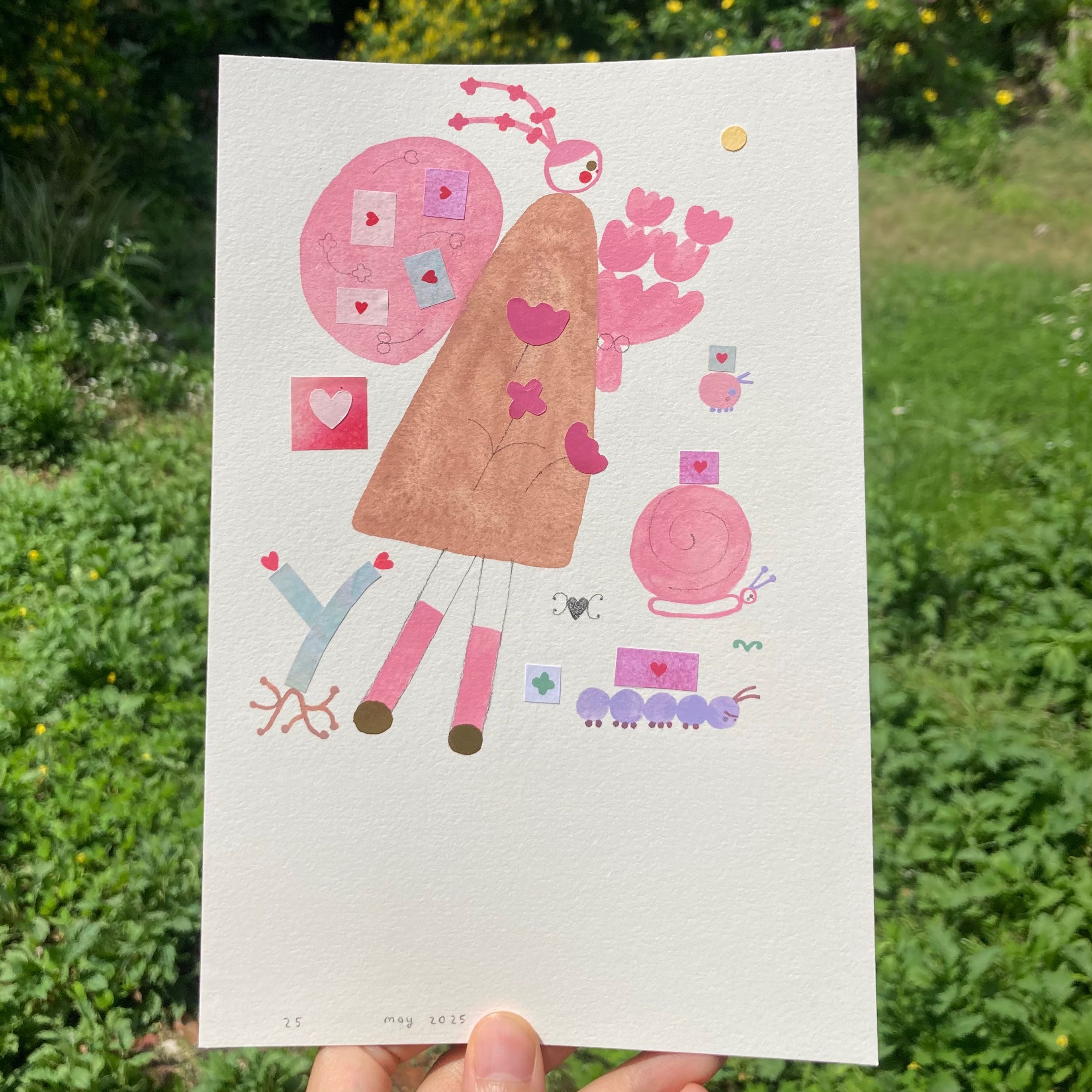 ORIGINAL - flower + letter