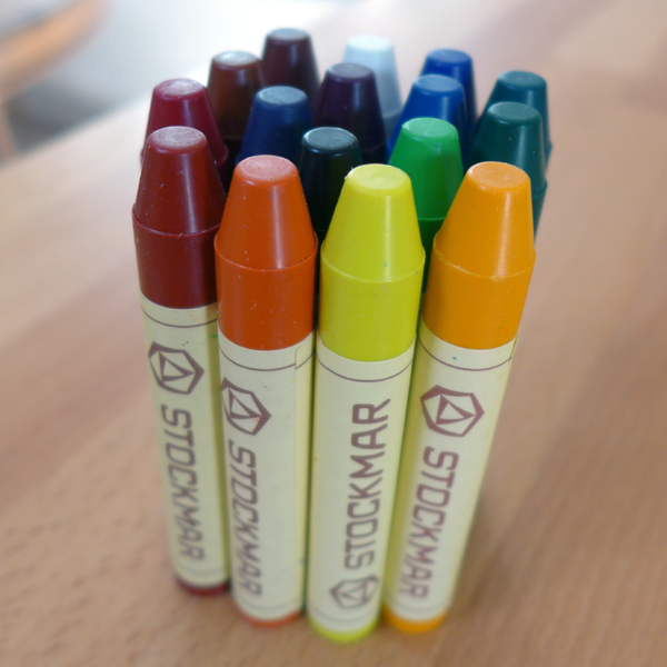 สีเทียนขี้ผึ้ง แบบแท่ง สีเดียว Stockmar wax stick crayons - Single Colour / ชุดที่1