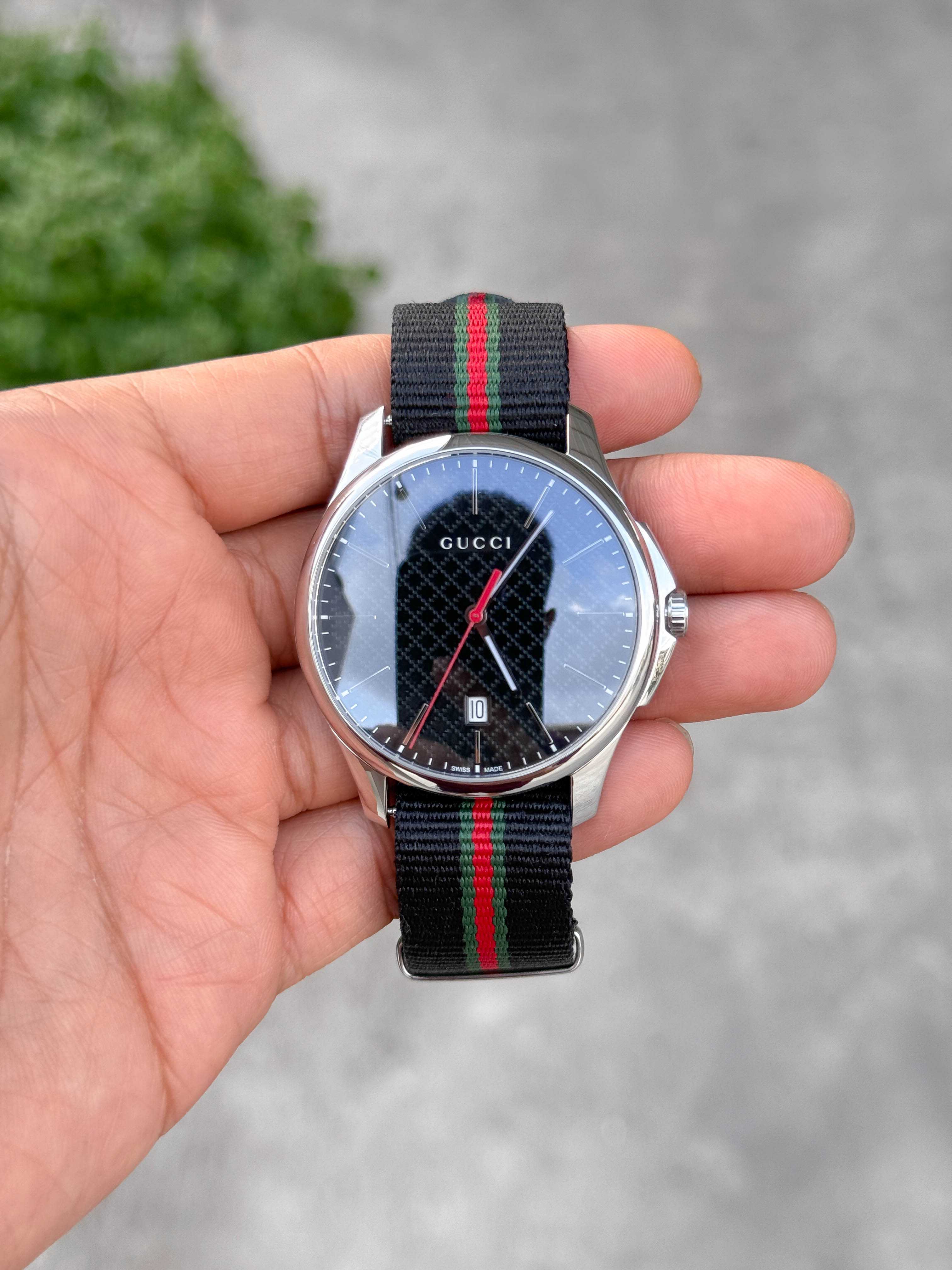 Gucci G-Timeless Date Black Dial King Size Quartz