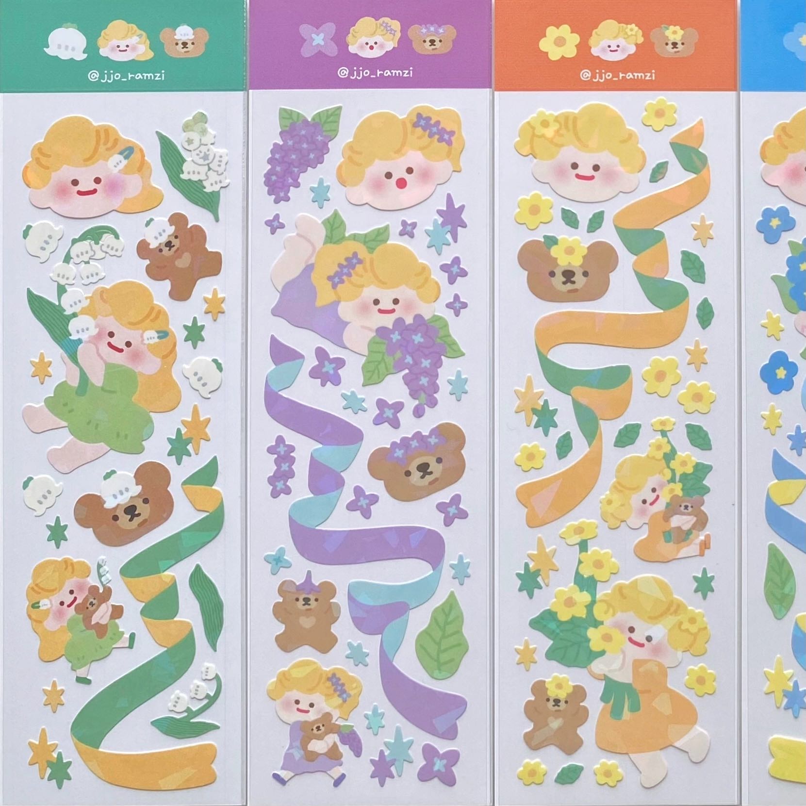 Jjo girl sticker (4 types)