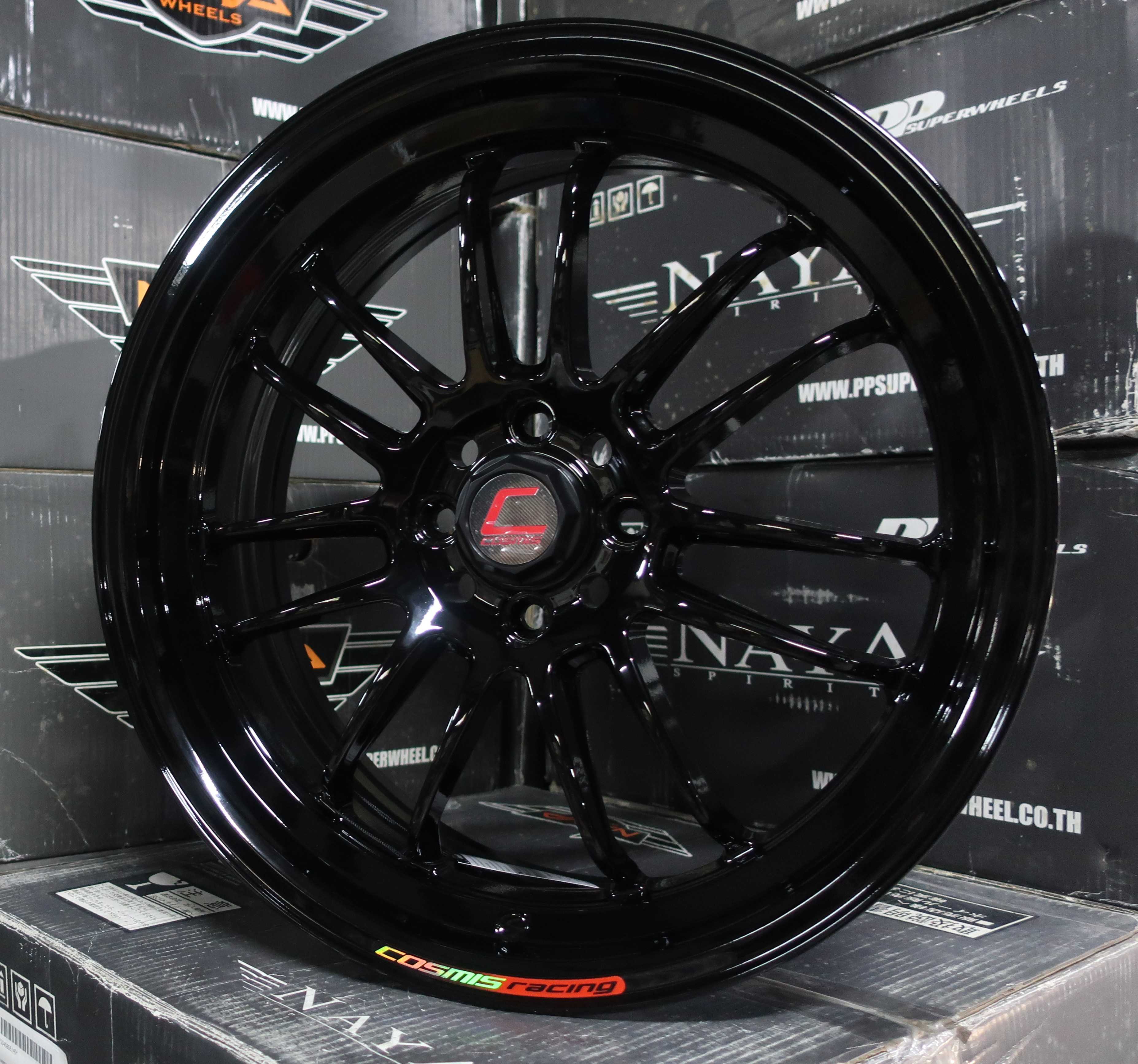 แม็กซ์ AV-30(T117) 17x7.0 4x100 ET35  DEEP-BLACK  (สีดำพิเศษ)Custom
