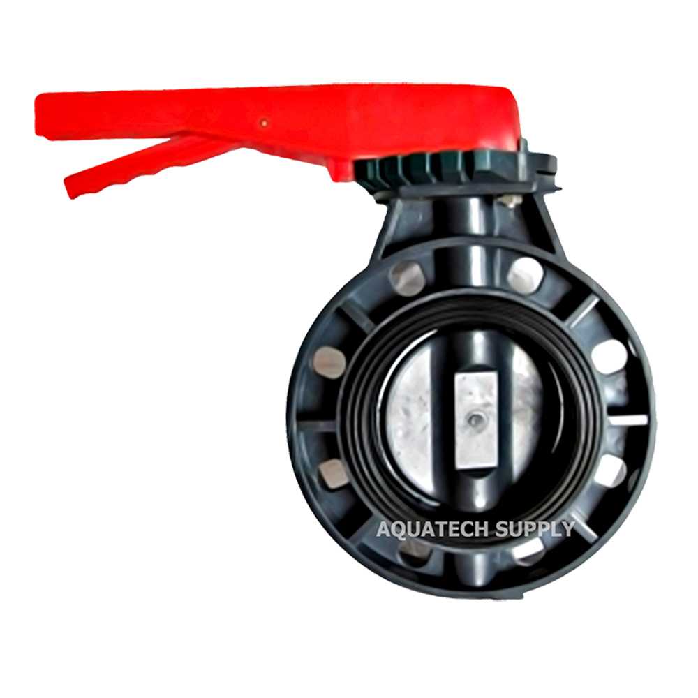 SLG บัตเตอร์ฟลายวาล์วยูพีวีซี Butterfly Valve Handle Type UPVC