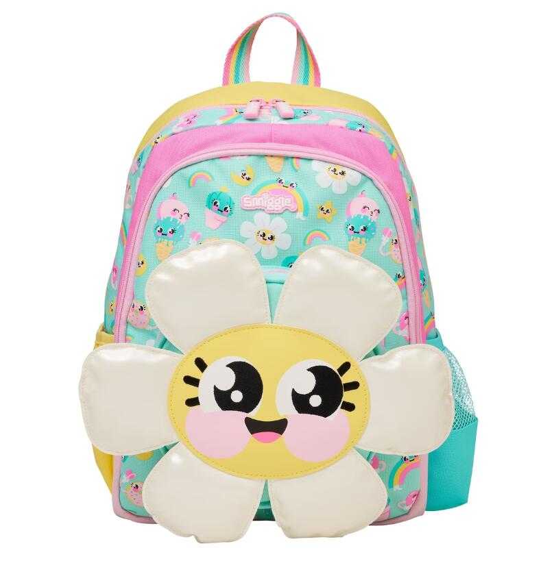 กระเป๋านักเรียนSmiggle กระเป๋า ลายทานตะวัน  ขนาด 14 นิ้ว ของแท้ พร้อมส่งในไทย💕✔