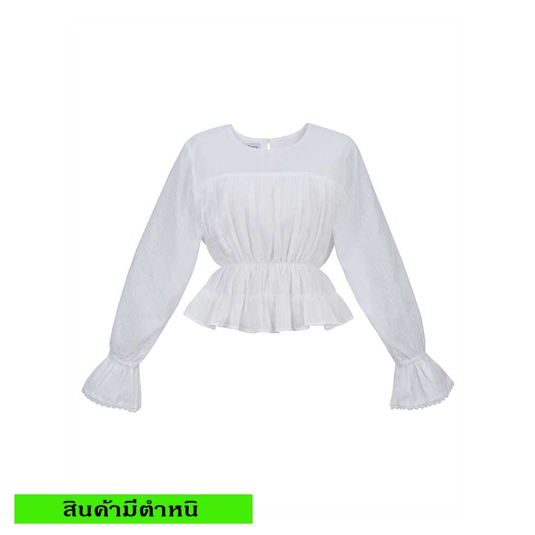 (สินค้ามีตำหนิ)  JULIET BLOUSE - WHITE